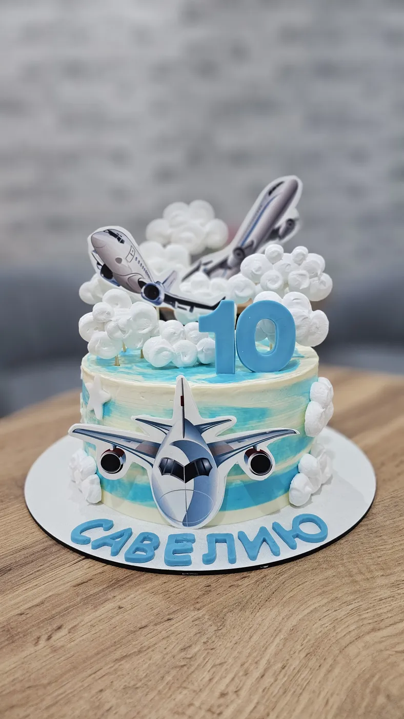 Торт для мальчика "Самолеты"